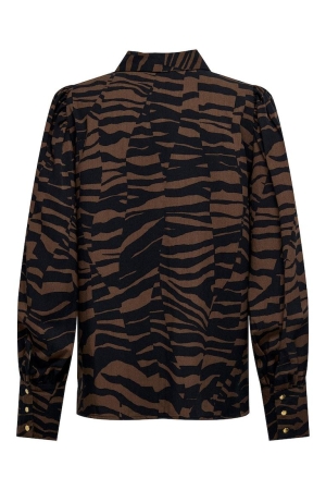 Only Only blouses Blouse chestnut graphic animal