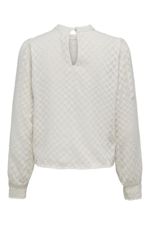 Only Only shirts en tops T-shirt Lange mouw pumice stone
