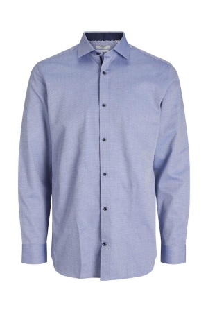 J&J Premium J&J Premium overhemden Overhemd cashmere blue slim fit