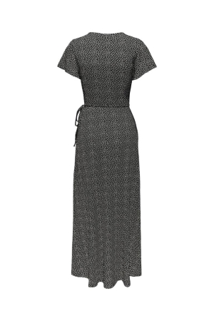 Only Only jurken Lange Jurken black ocean dot jrs cloud dancer