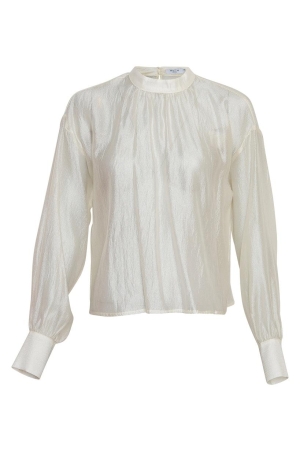 MSCH Copenhagen MSCH Copenhagen shirts en tops T-shirt Lange mouw oatmeal oatmeal