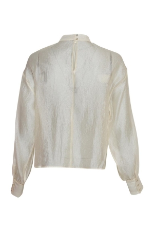 MSCH Copenhagen MSCH Copenhagen shirts en tops T-shirt Lange mouw oatmeal oatmeal