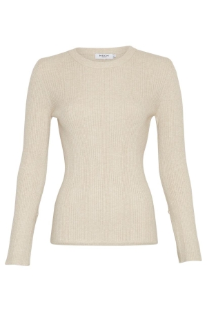 MSCH Copenhagen MSCH Copenhagen truien Trui oatmeal melange oatmeal melange