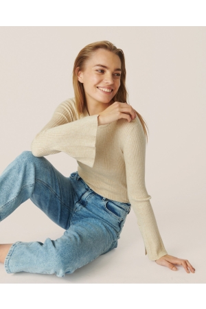 MSCH Copenhagen MSCH Copenhagen truien Trui oatmeal melange oatmeal melange