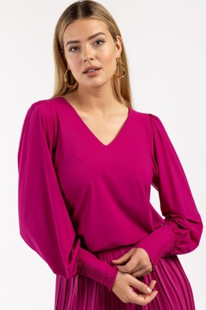 Studio Anneloes Studio Anneloes shirts en tops T-shirt Lange mouw 5900 raspberry