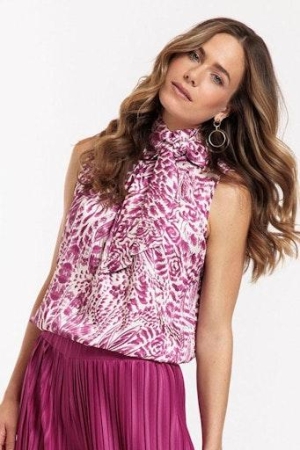 Studio Anneloes Studio Anneloes shirts en tops Tops en Singlets 1159 off white/orchid