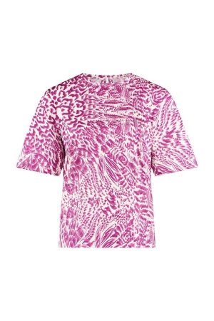 Studio Anneloes Studio Anneloes shirts en tops T-shirt Korte mouw 1159 off white/orchid