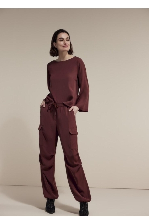 SUMMUM SUMMUM shirts en tops T-shirt Lange mouw 529 cherry