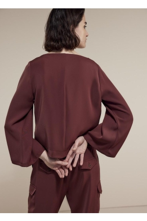 SUMMUM SUMMUM shirts en tops T-shirt Lange mouw 529 cherry