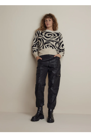 SUMMUM SUMMUM broeken Cargobroeken 990 black