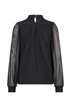 ZIP73 ZIP73 shirts en tops T-shirt Lange mouw 015 zwart/metallic