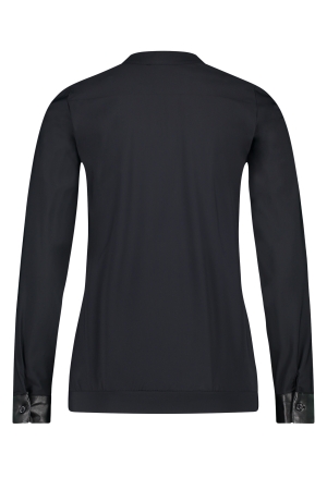 ZIP73 ZIP73 shirts en tops T-shirt Lange mouw 001 zwart