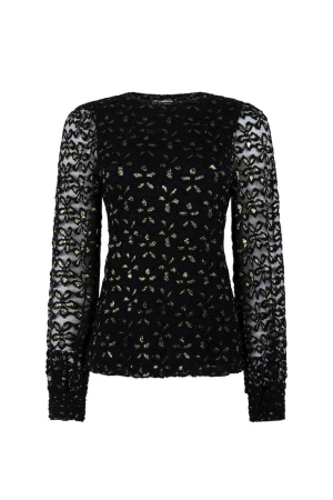 Aaiko Aaiko shirts en tops T-shirt Lange mouw 9000 black