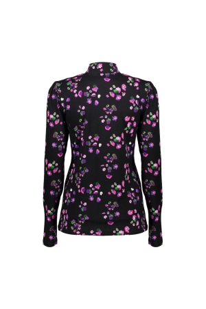 Geisha Geisha shirts en tops T-shirt Lange mouw 999 black/green/pink/cyclaam