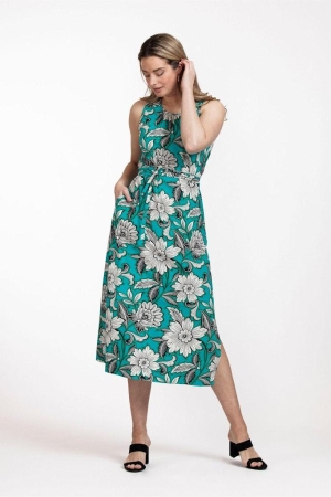 Studio Anneloes Studio Anneloes jurken Zomerjurkjes 7314 turquoise/kit