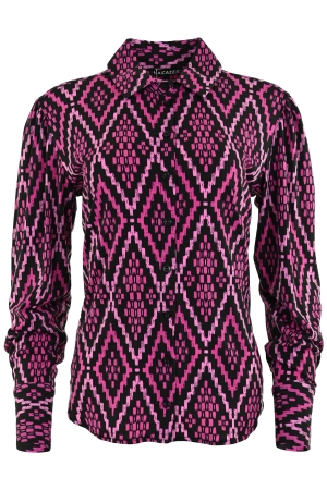 Maicazz Maicazz blouses Blouse ikat magenta