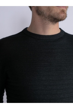 Petrol Petrol truien Trui 9091 dark black