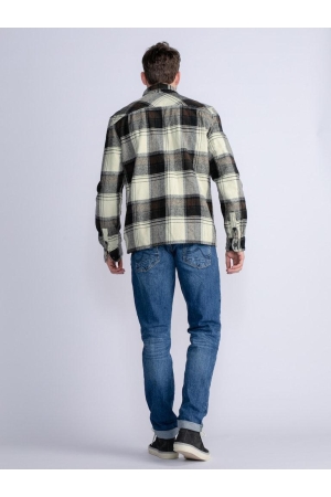 Petrol Petrol overhemden Overhemd 7109 seal brown