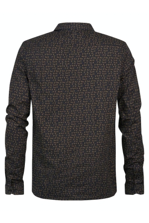 Petrol Petrol overhemden Overhemd 6157 dark moss