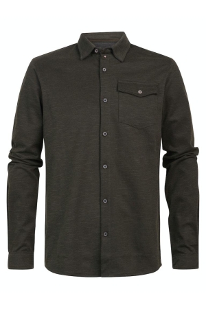Petrol Petrol overhemden Overhemd 6092 hunter green
