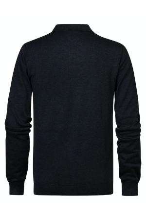 Petrol Petrol truien Trui 9091 dark black