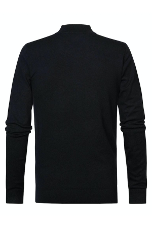 Petrol Petrol truien Trui 9091 dark black