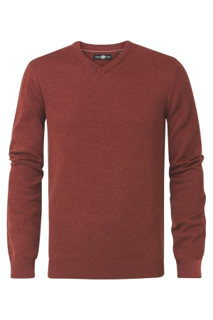 Petrol Petrol truien Trui 3161 brick