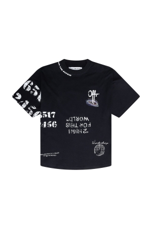 Off the Pitch Off the Pitch shirts en tops Print T-shirts 998 black