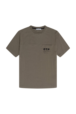 Off the Pitch Off the Pitch shirts en tops Print T-shirts 502 olive