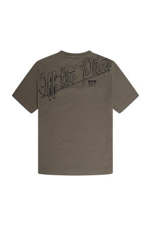 Off the Pitch Off the Pitch shirts en tops Print T-shirts 502 olive