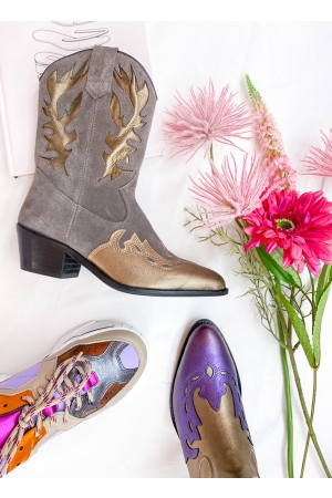 DWRS Label DWRS Label schoenen Laarzen 2763 elefante / smoke