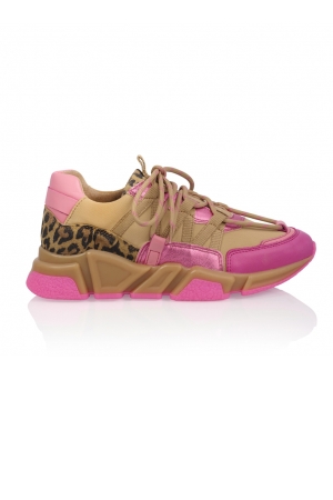 DWRS Label DWRS Label schoenen Sneakers 5388 pink / camel