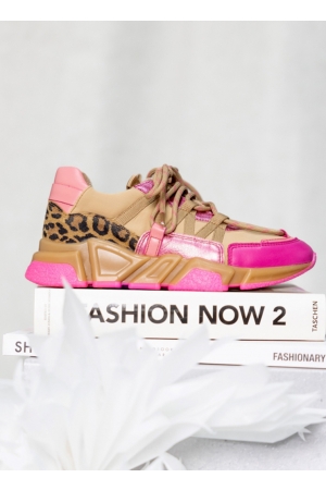 DWRS Label DWRS Label schoenen Sneakers 5388 pink / camel