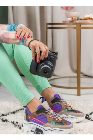 DWRS Label DWRS Label schoenen Sneakers 5783 purple / beige