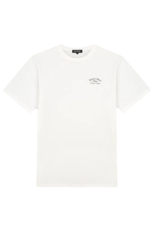 Quotrell Quotrell shirts en tops Print T-shirts 1882 off white / brown