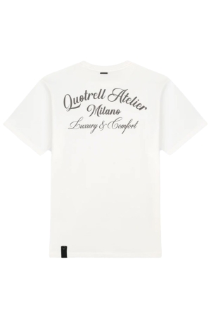 Quotrell Quotrell shirts en tops Print T-shirts 1882 off white / brown