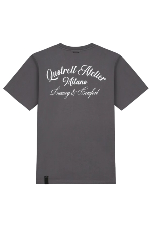 Quotrell Quotrell shirts en tops Print T-shirts 8901 anthracite / white