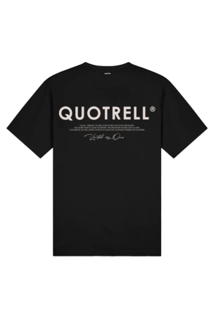 Quotrell Quotrell shirts en tops Print T-shirts 1235 black / beige