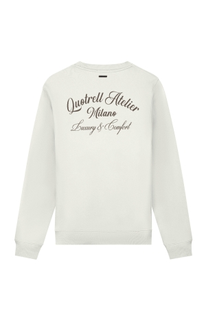 Quotrell Quotrell sweaters Sweater 1882 off white / brown