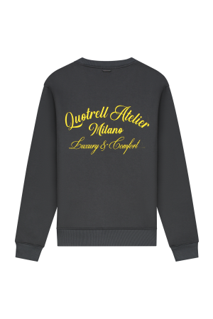 Quotrell Quotrell sweaters Sweater 8902 anthracite / yellow