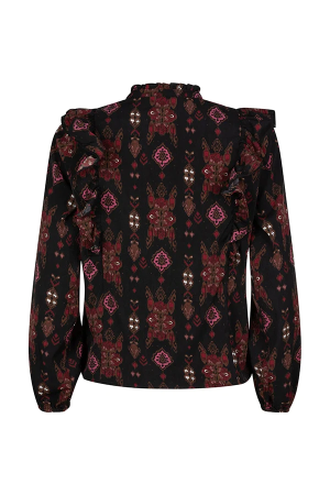 Lofty Manner Lofty Manner blouses Blouse 768 big ikat print