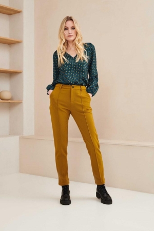 Lofty Manner Lofty Manner blouses Blouse 412 petrol floral print