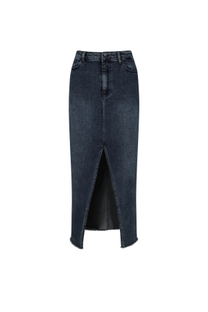 Elvira Casuals Elvira Casuals rokjes 949 dark blue denim