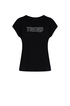 Elvira Casuals Elvira Casuals shirts en tops T-shirt Korte mouw 840 washed black