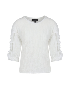 Elvira Casuals Elvira Casuals shirts en tops T-shirt Korte mouw 15 off white