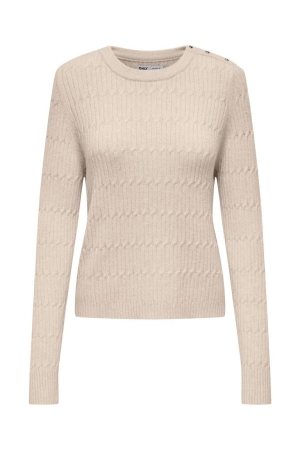 Only Only truien Trui whitecap gray melange