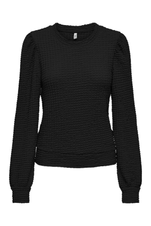 Only Only shirts en tops T-shirt Lange mouw black