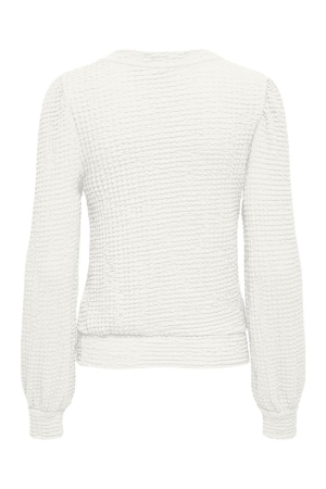 Only Only shirts en tops T-shirt Lange mouw cloud dancer