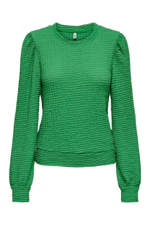 Only Only shirts en tops T-shirt Lange mouw green bee