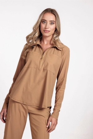 Studio Anneloes Studio Anneloes blouses Blouse 8400 camel